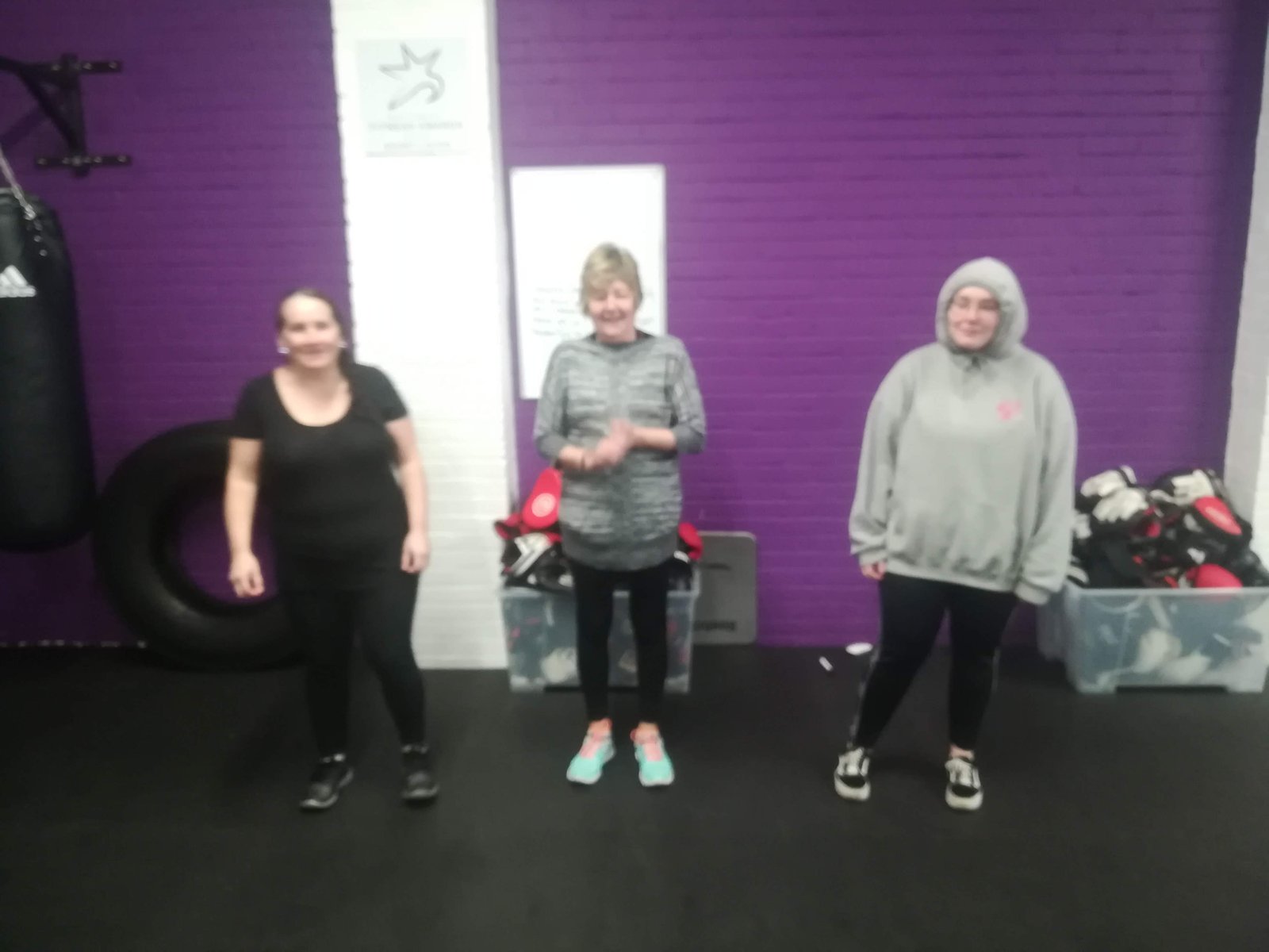 Group coaching session in the gym