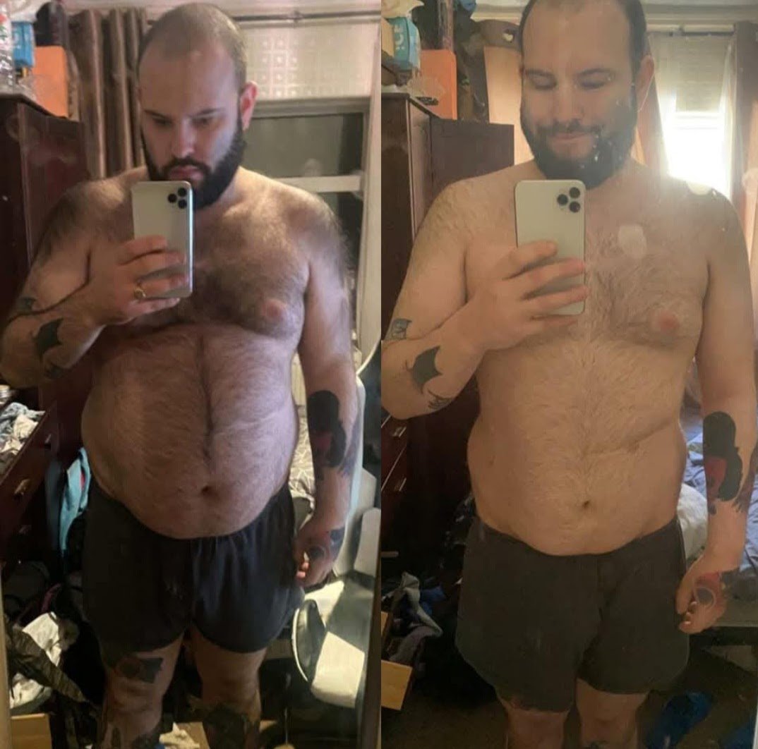 Client body transformation, before and after
